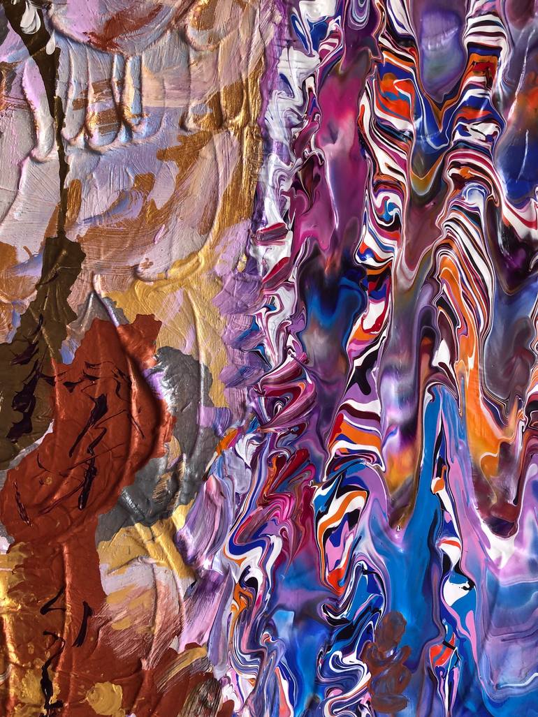 Original Abstract Expressionism Abstract Painting by Clare Avery