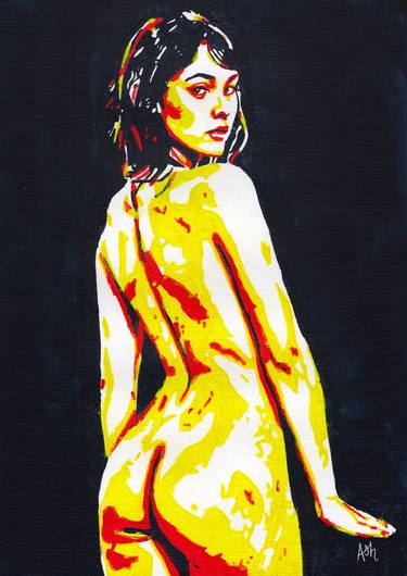 Original Pop Art Nude Paintings by Jonathan Ash