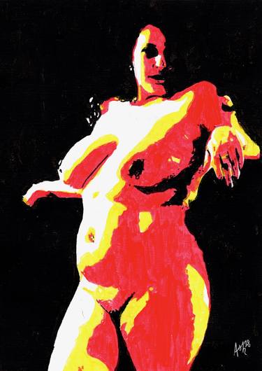 Print of Fine Art Nude Paintings by Jonathan Ash