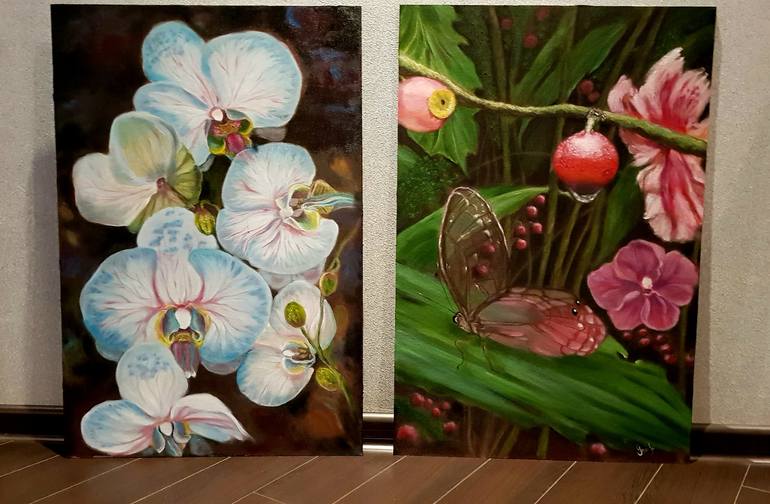 Original Floral Painting by Irina Kislova