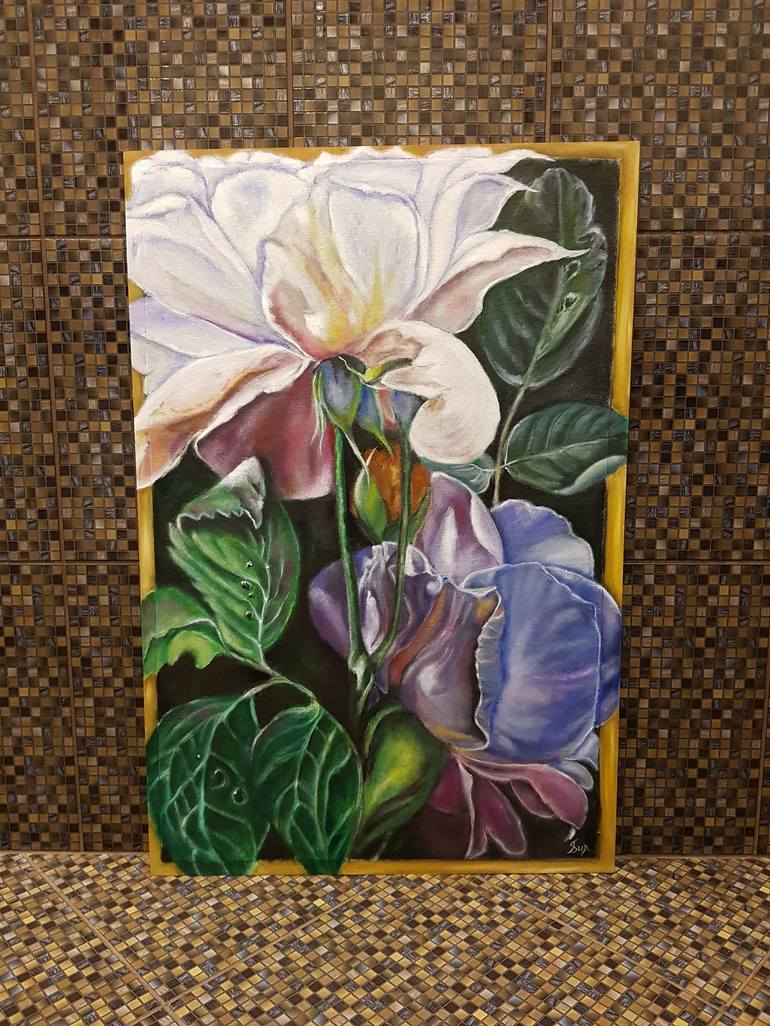 Original Fine Art Floral Painting by Irina Kislova