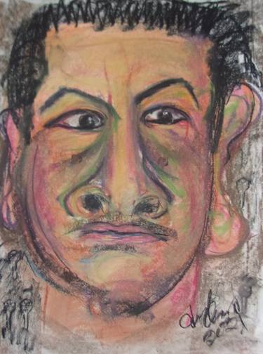 Original Abstract Expressionism Portrait Drawings by Don David Young