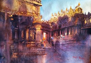 Original Fine Art Architecture Paintings by Subhajit Paul