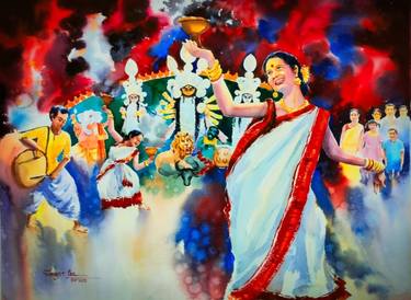 Original Conceptual Popular culture Paintings by Subhajit Paul