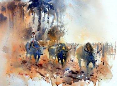 Original Fine Art Nature Paintings by Subhajit Paul