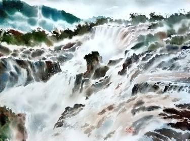 Print of Fine Art Landscape Paintings by Subhajit Paul