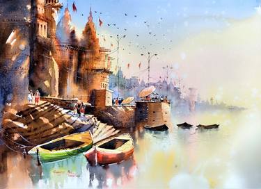 Original Impressionism Landscape Paintings by Subhajit Paul