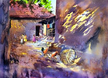 Original Landscape Paintings by Subhajit Paul