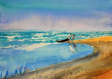 Original Beach Paintings by Subhajit Paul