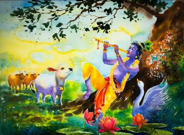 Original Conceptual Classical mythology Paintings by Subhajit Paul