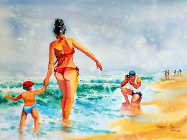 Original Beach Paintings by Subhajit Paul