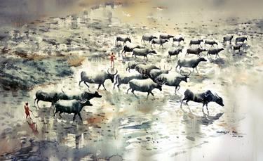 Original Landscape Paintings by Subhajit Paul