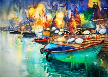 Original Impressionism Places Paintings by Subhajit Paul