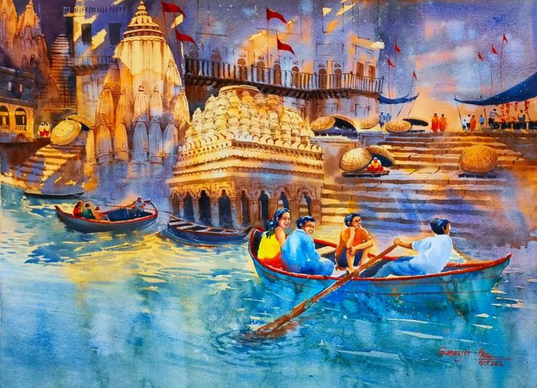 Original Landscape Painting by Subhajit Paul