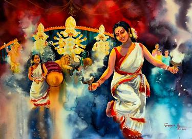 Original Fine Art Culture Paintings by Subhajit Paul
