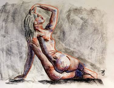 Print of Expressionism Body Drawings by Jorge Ignacio Santonja Sala