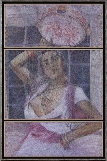 Moroccan girl (Algorithmic art | Stringart) - Limited Edition of 1 thumb