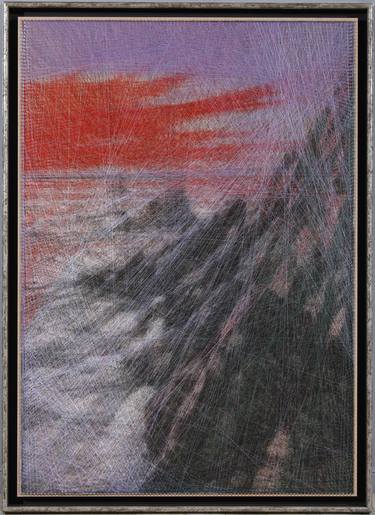 Sunset (Algorithmic art | Stringart) - Limited Edition of 1 thumb