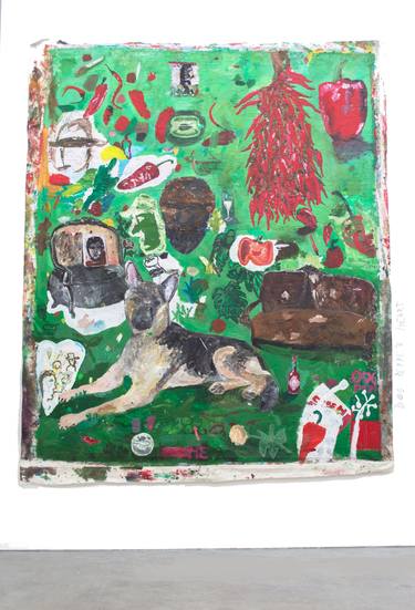 Saatchi Art Artist Maia Regis; Painting, “Dog Pepper Heart” #art