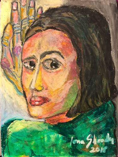 Original Expressionism Women Painting by Iona Shroder Napolitano