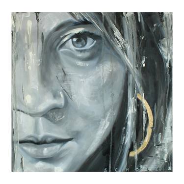 Original Figurative Portrait Paintings by Simone Scholes