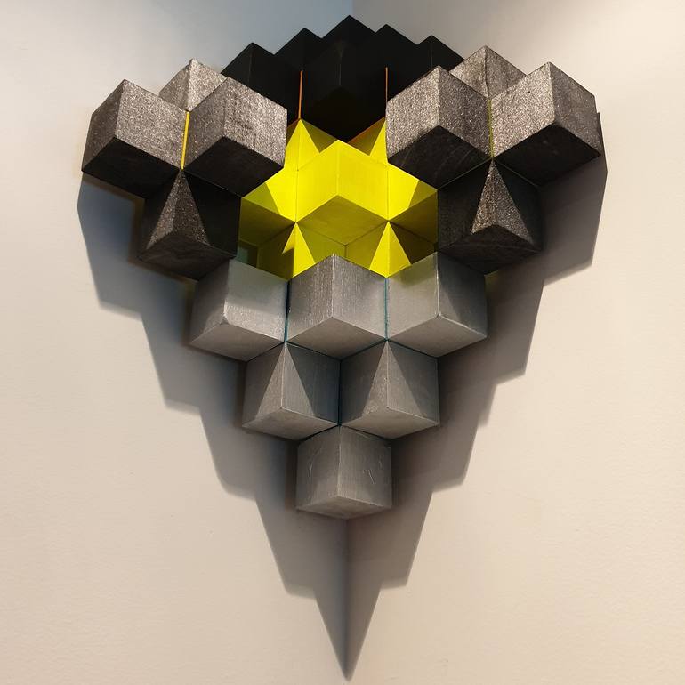 Original Abstract Geometric Sculpture by SantiagoAndres Torres