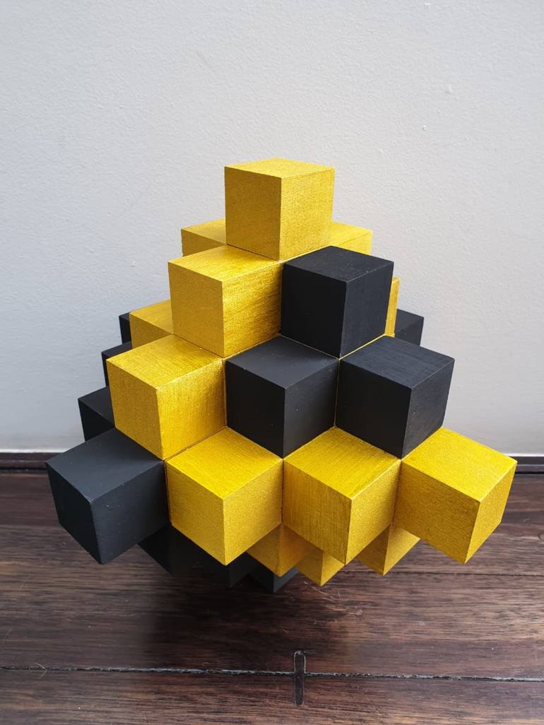 Original Minimalism Geometric Sculpture by SantiagoAndres Torres