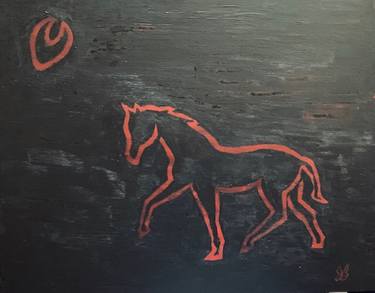 Original Fine Art Horse Paintings by John Boudreau