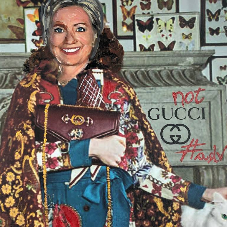 Original Figurative Pop Culture/Celebrity Collage by Alessandro Masera