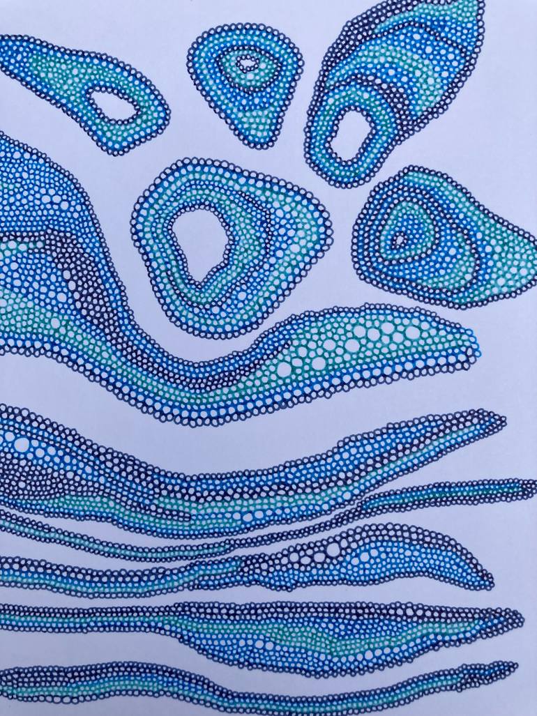 Original Abstract Nature Drawing by Amy Davidson