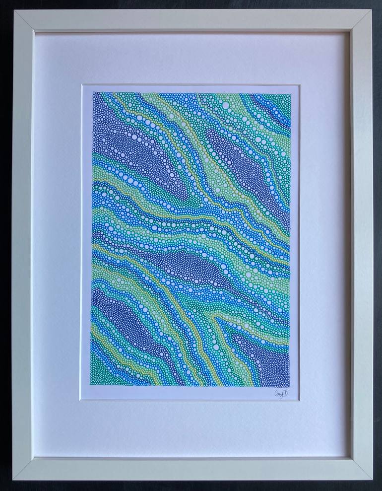 Original Abstract Expressionism Abstract Drawing by Amy Davidson