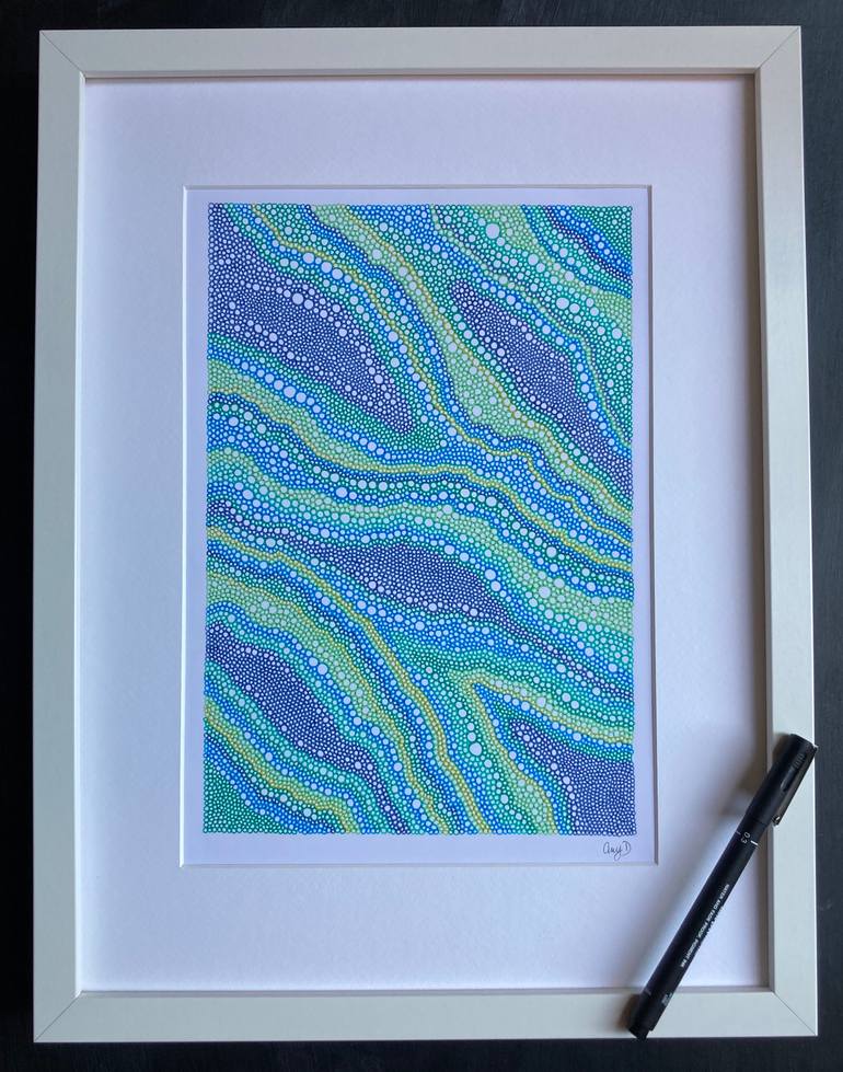 Original Abstract Expressionism Abstract Drawing by Amy Davidson