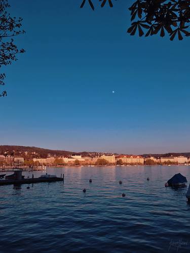 Dusk Falling on Zurich City thumb