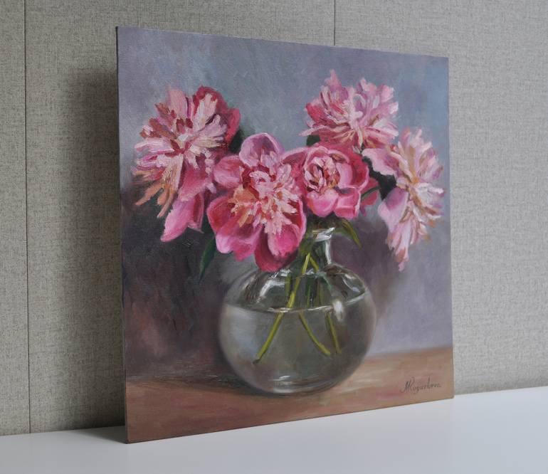 Original Fine Art Floral Painting by Marina Rogusheva