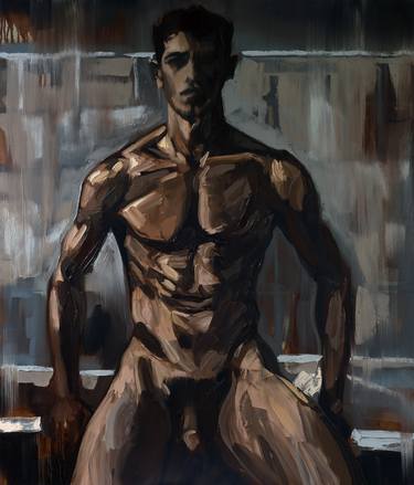 Original Figurative Nude Painting by Karolina Venter