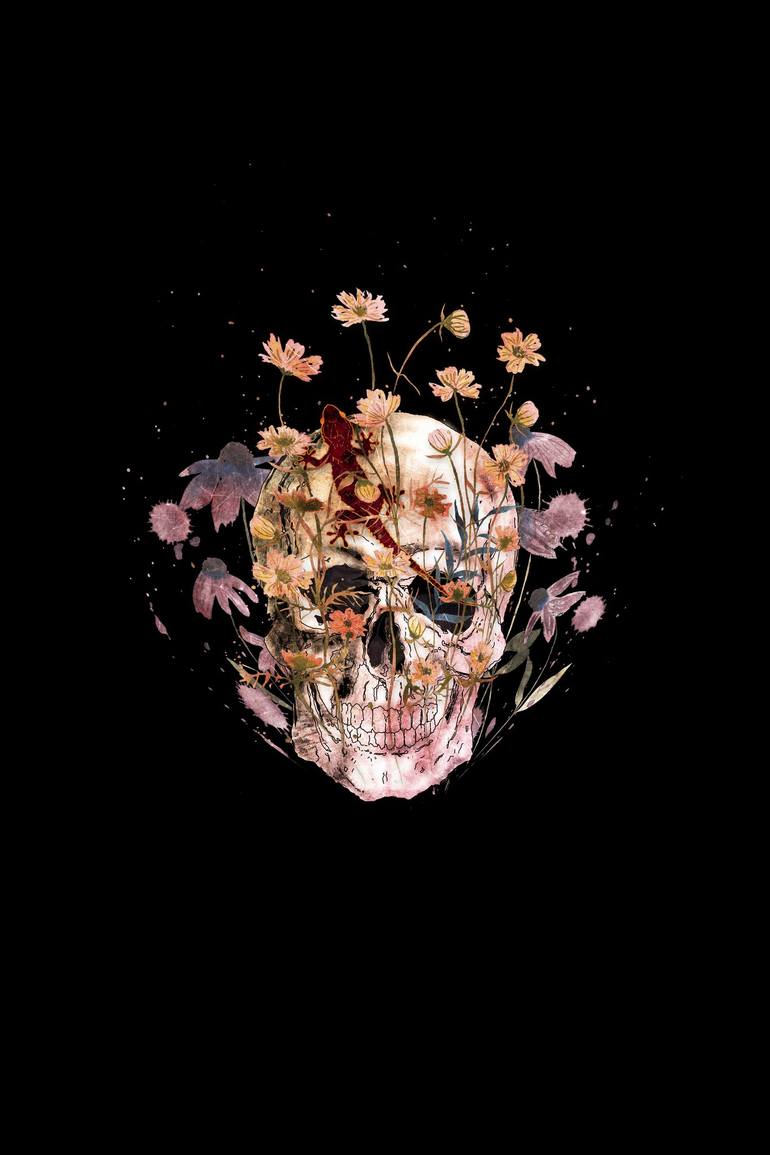 Floral Skull - Print