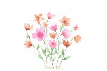 Print of Minimalism Floral Paintings by Cesar Torres