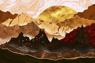 Print of Illustration Landscape Mixed Media by Cesar Torres