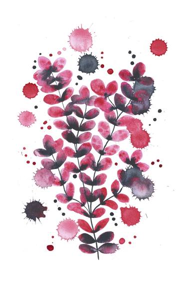 Print of Abstract Floral Paintings by Cesar Torres