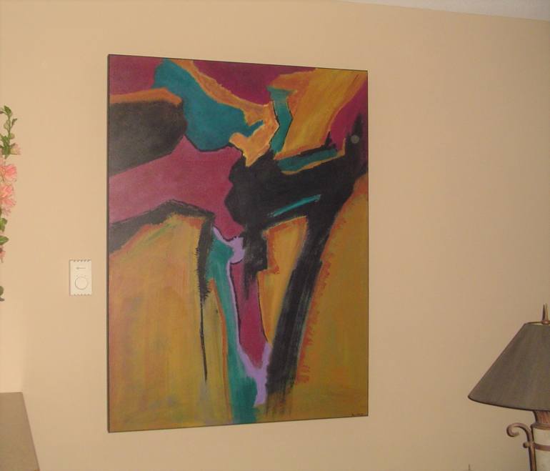 Original Abstract Expressionism Abstract Painting by Paul Stuart