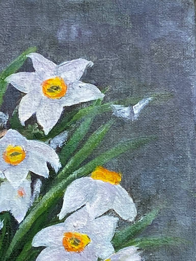 Original Art Deco Floral Painting by Irina Kaplun