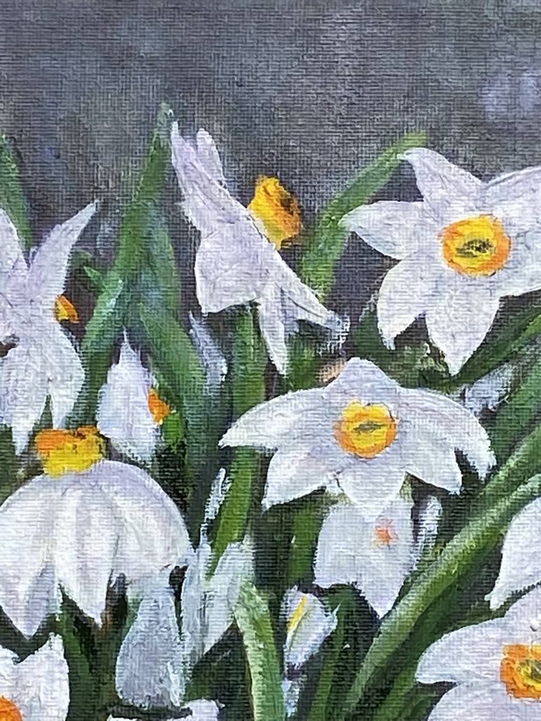 Original Art Deco Floral Painting by Irina Kaplun