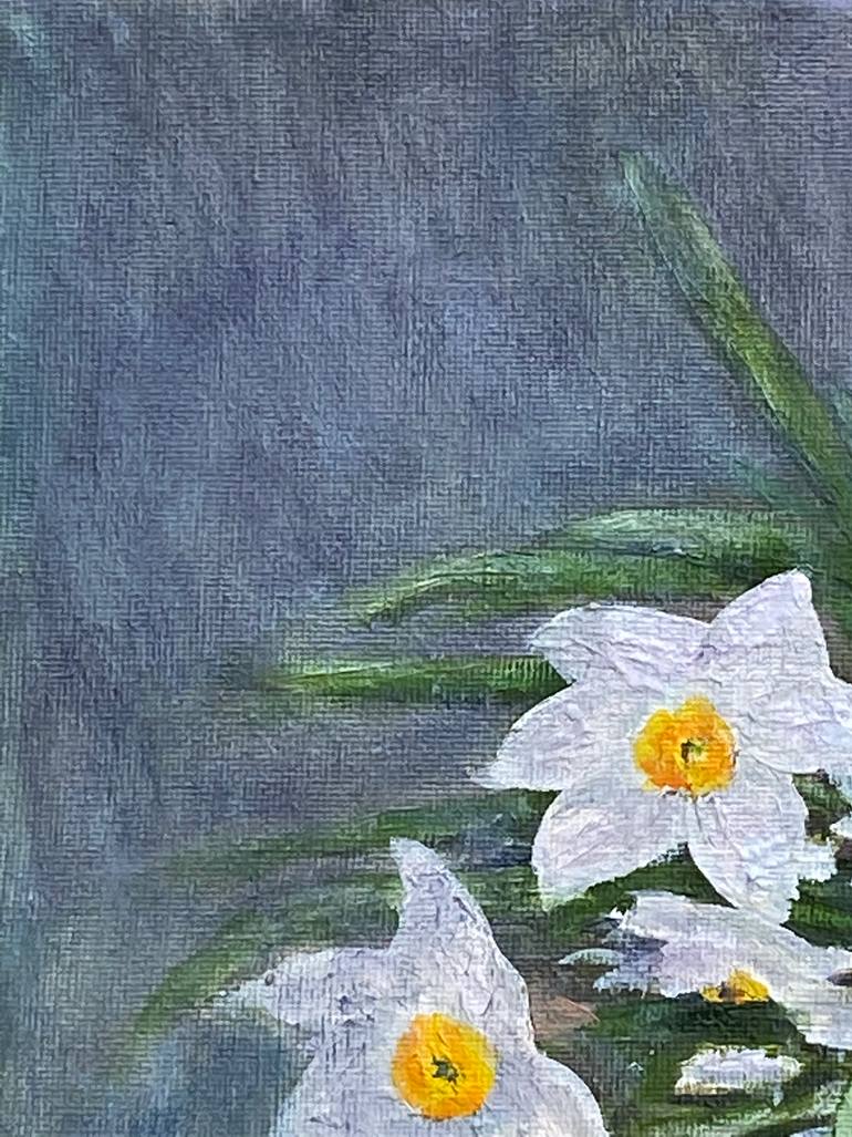 Original Art Deco Floral Painting by Irina Kaplun