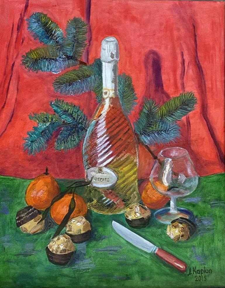 Holiday Mood Christmas Time Still Life Painting By Irina Kaplun Saatchi Art