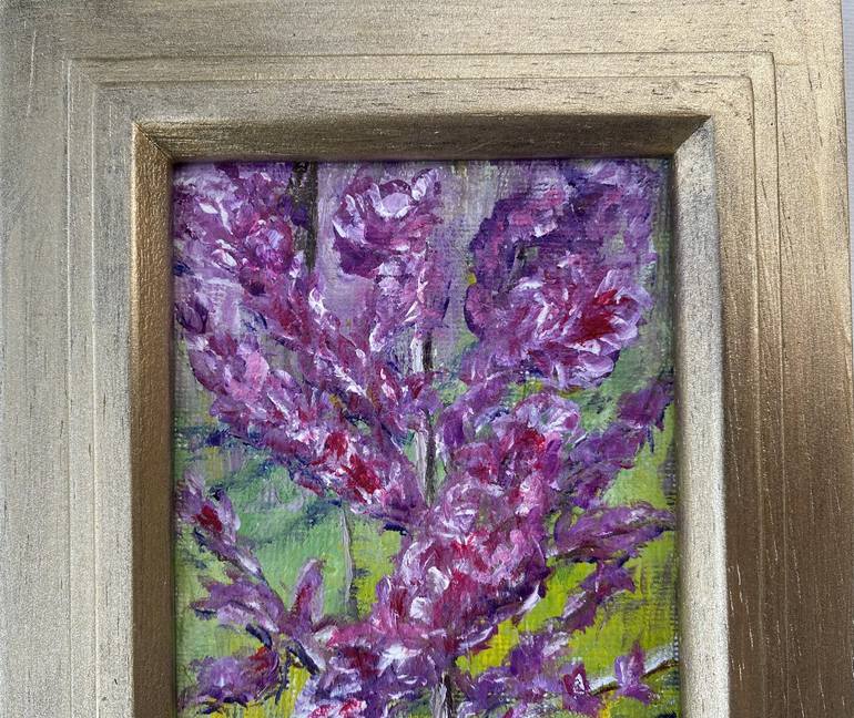 Original Abstract Garden Painting by Irina Kaplun