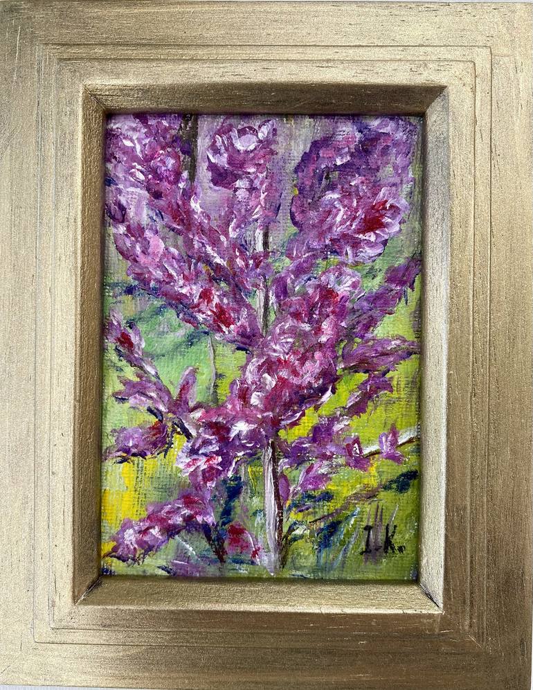 Original Abstract Garden Painting by Irina Kaplun