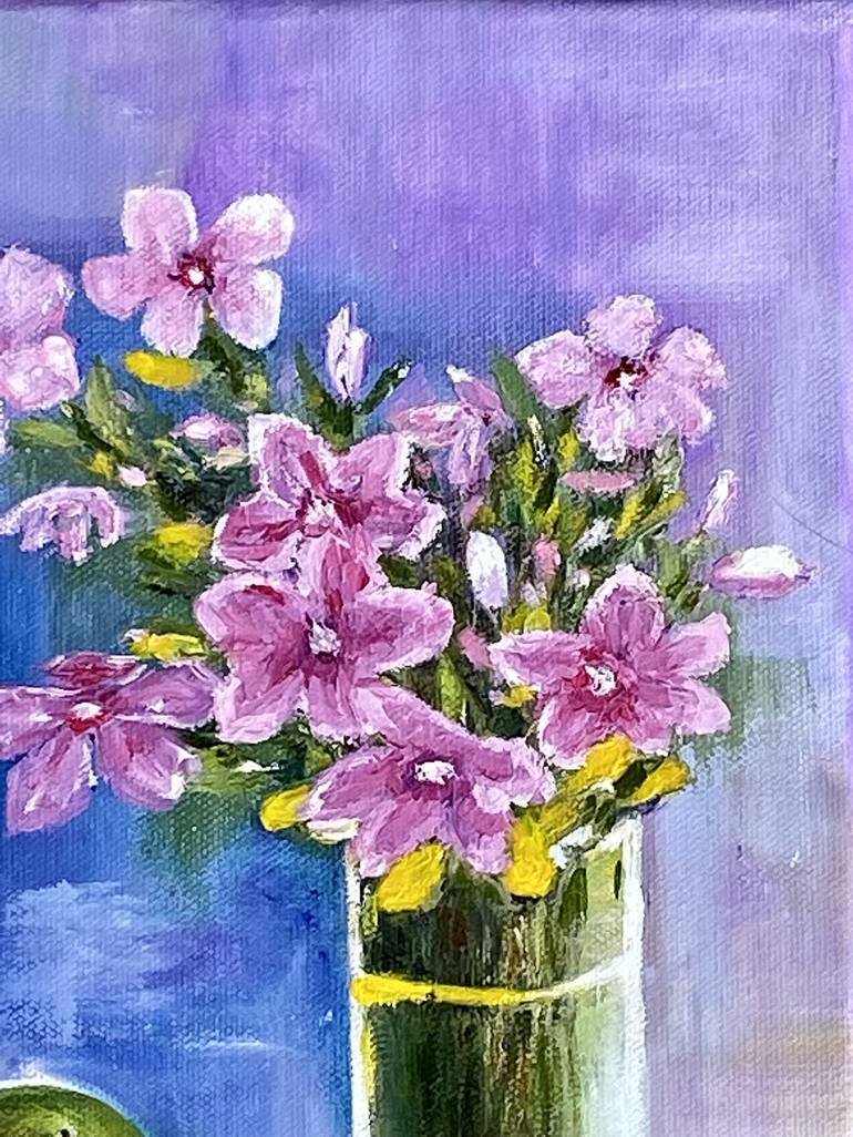 Original Abstract Expressionism Floral Painting by Irina Kaplun