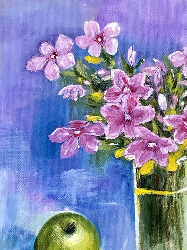 Original Abstract Expressionism Floral Painting by Irina Kaplun