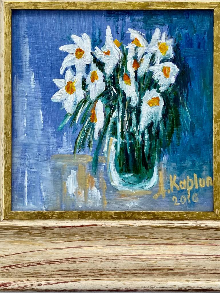 Original Abstract Expressionism Floral Painting by Irina Kaplun