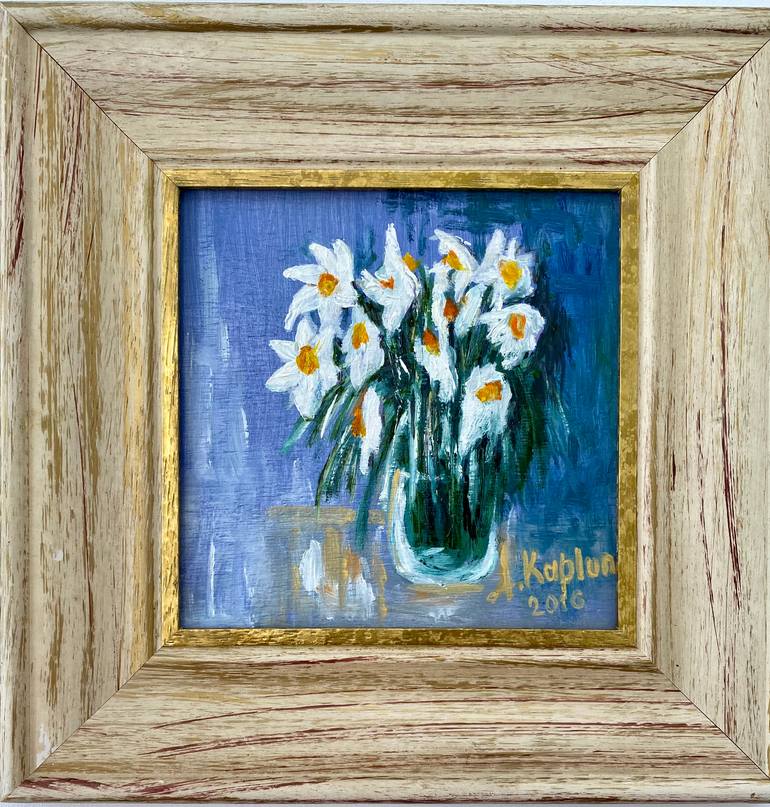 Original Abstract Expressionism Floral Painting by Irina Kaplun